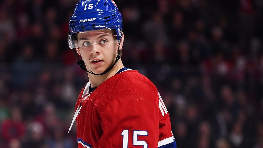 Jesperi Kotkaniemi, 18, pelaa NHL-tulokaskautta Montreal Canadiensin riveissä.