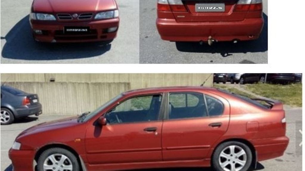 Poliisin etsimä henkilöauto.