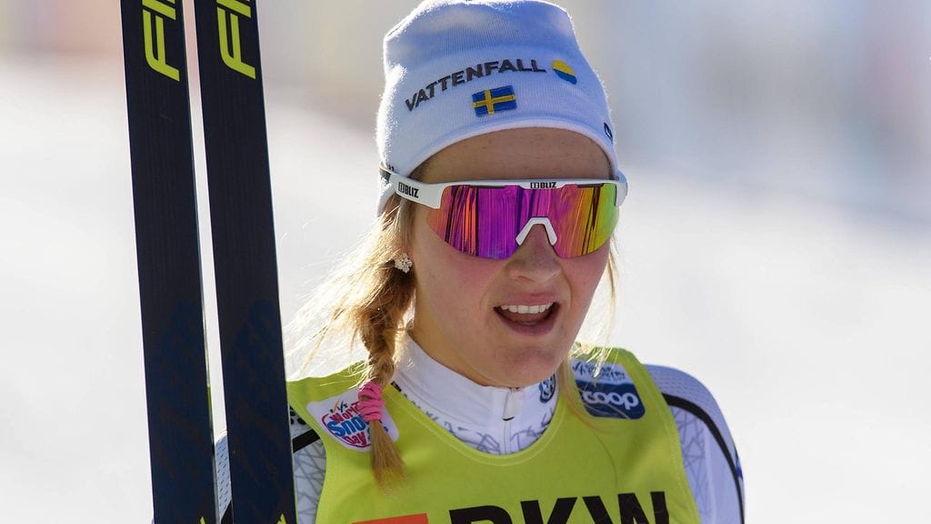 Ruotsalaistähti Stina Nilsson loukkaantui lauantaina Viron Otepäässä.