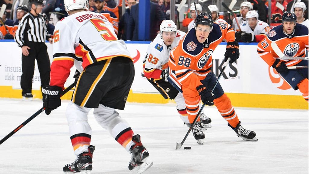 Edmonton Oilersin Jesse Puljujärvi sai tililleen kaksi syöttöpistettä Calgary Flamesia vastaan.