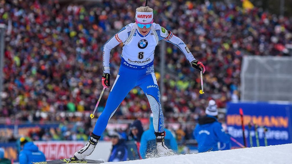 Kaisa Mäkäräinen oli 27:s Saksan Ruhpoldingin yhteislähtökisassa.