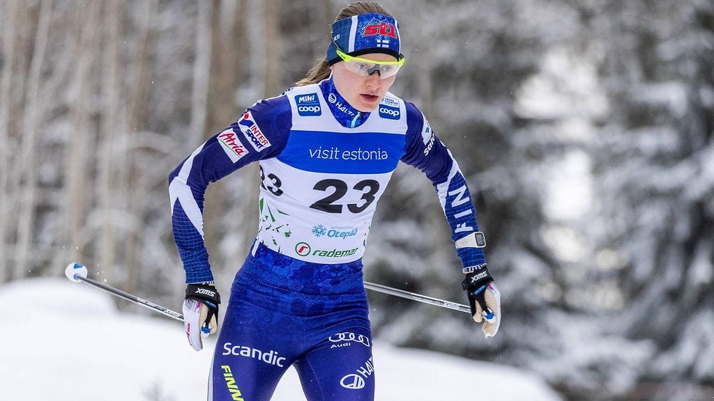 Johanna Matintalo Otepään maailmancupissa.