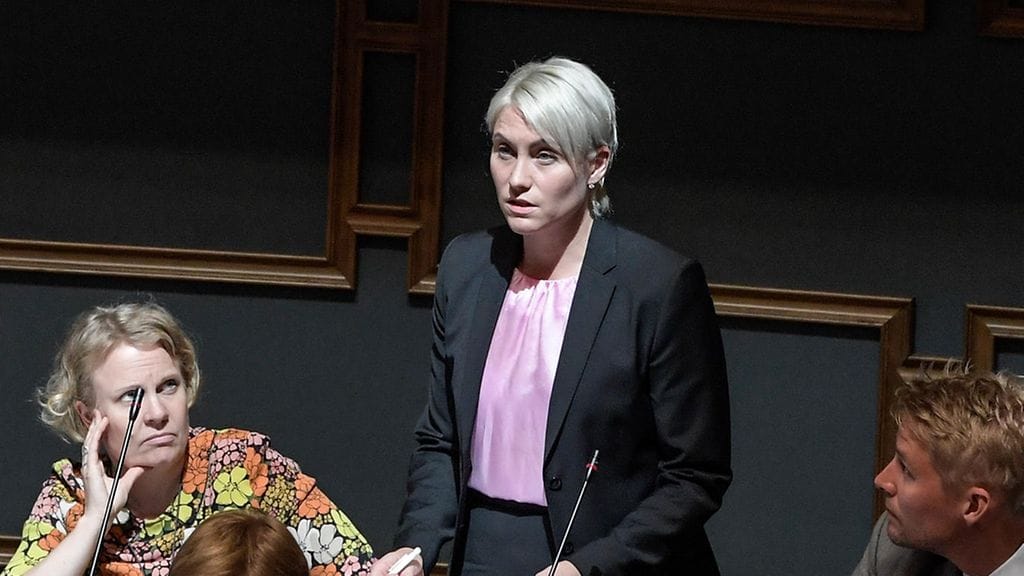 Riitta Mäkinen (sd.) kuvassa keskellä.