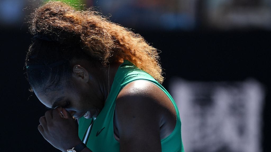 Serena Williams (kuvassa) hävisi karulla tavalla Karolina Pliskovalle.