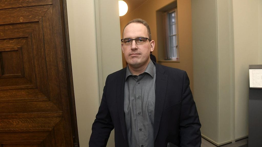 Perussuomalaisten kansanedustaja Jani Mäkelä.