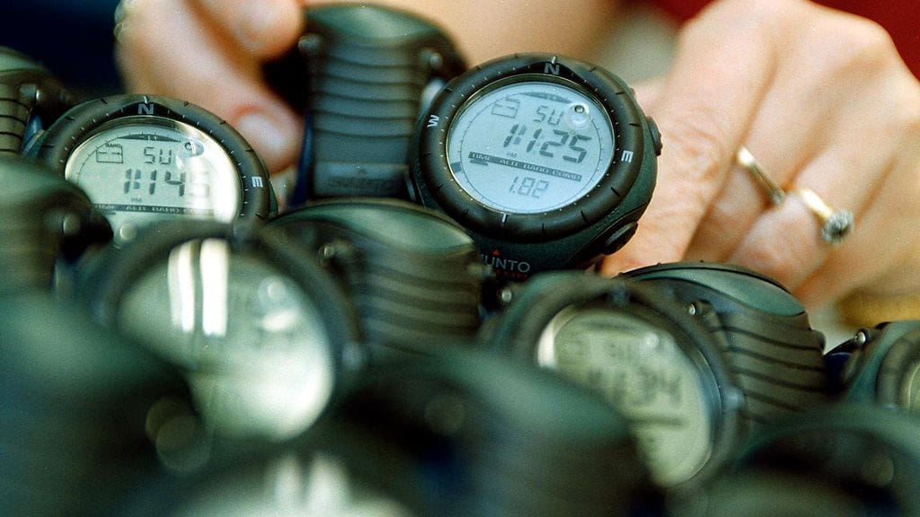 Amerin tuotemerkkeihin kuuluvat muun muassa Salomon, Wilson, Atomic ja Suunto. Kuvassa Suunton kelloja.