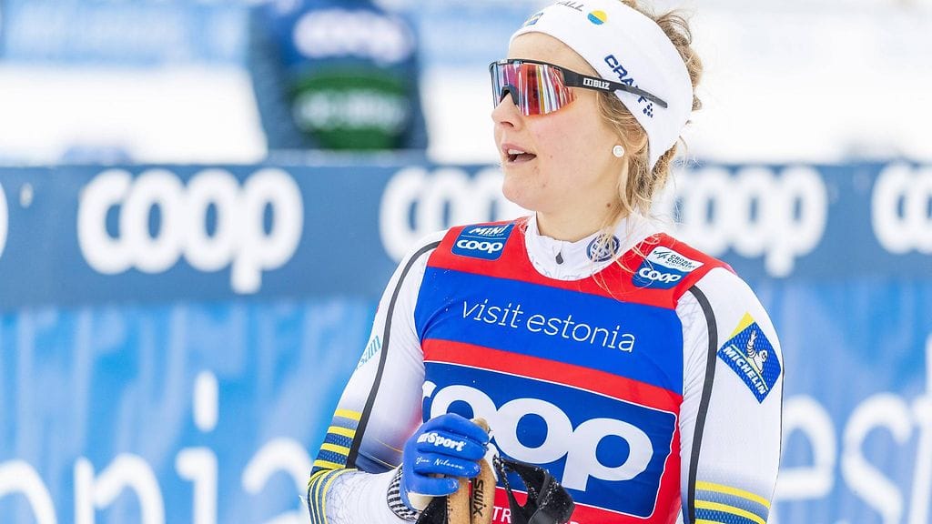 Stina Nilsson loukkaantui viime viikonloppuna Viron Otepäässä.