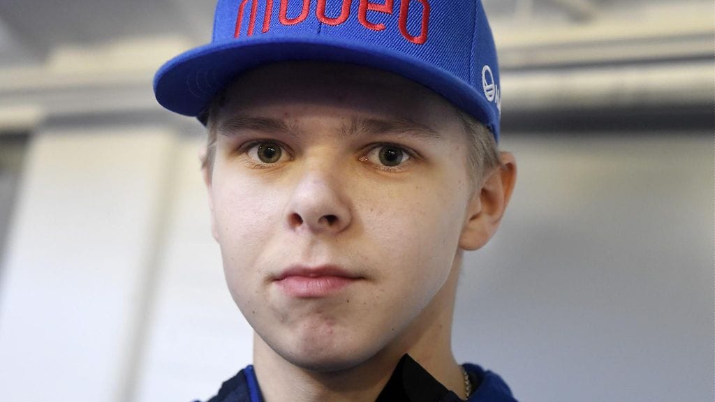 Mico Ahonen lehdistötilaisuudessa Lahdessa tiistaina.