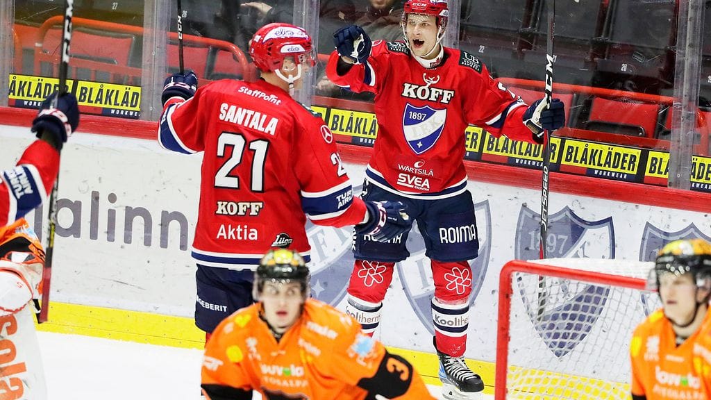 IFK juhli KooKoota vastaan Helsingissä.
