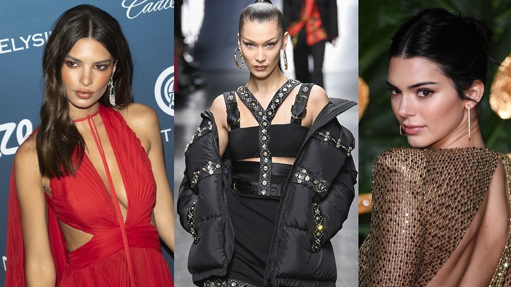 Emily Ratajkowski, Bella Hadid ja Kendall Jenner.