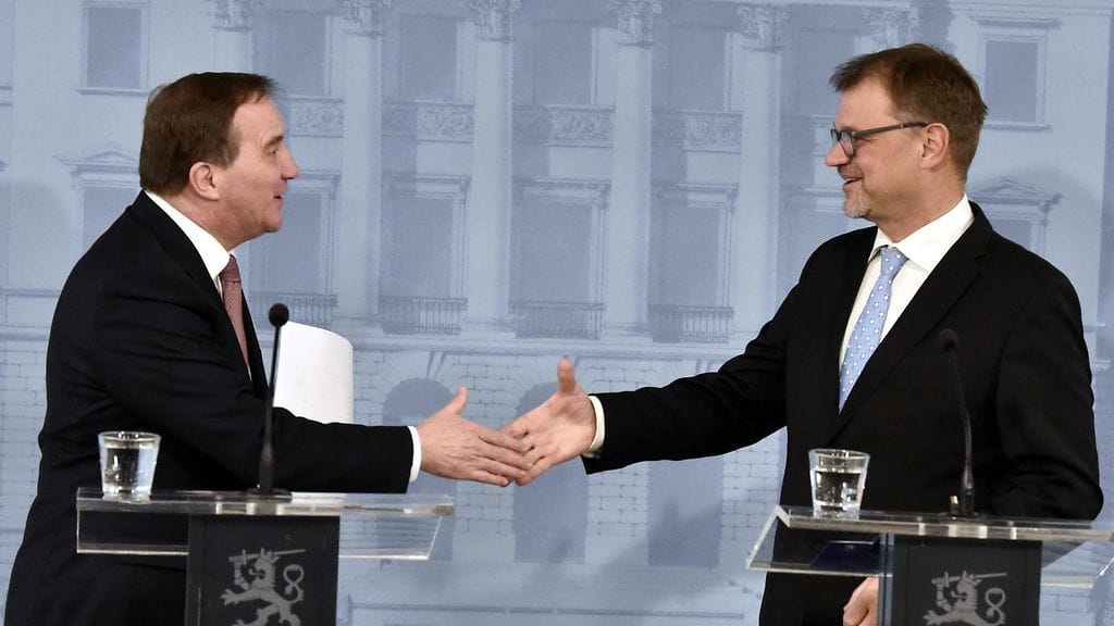 Sipilä tapasi tänään Ruotsin pääministerin Stefan Löfvenin.