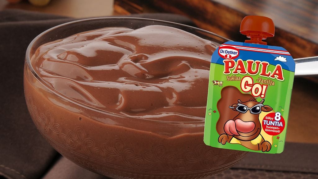 Uudet Paula-vanukkaat on valmistajan mukaan pakattu kätevään, taskumatin muotoiseen pakkaukseen.