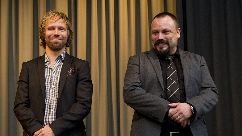 Tuomas "Tunna" Milonoff (vas.) ja Riku Rantala