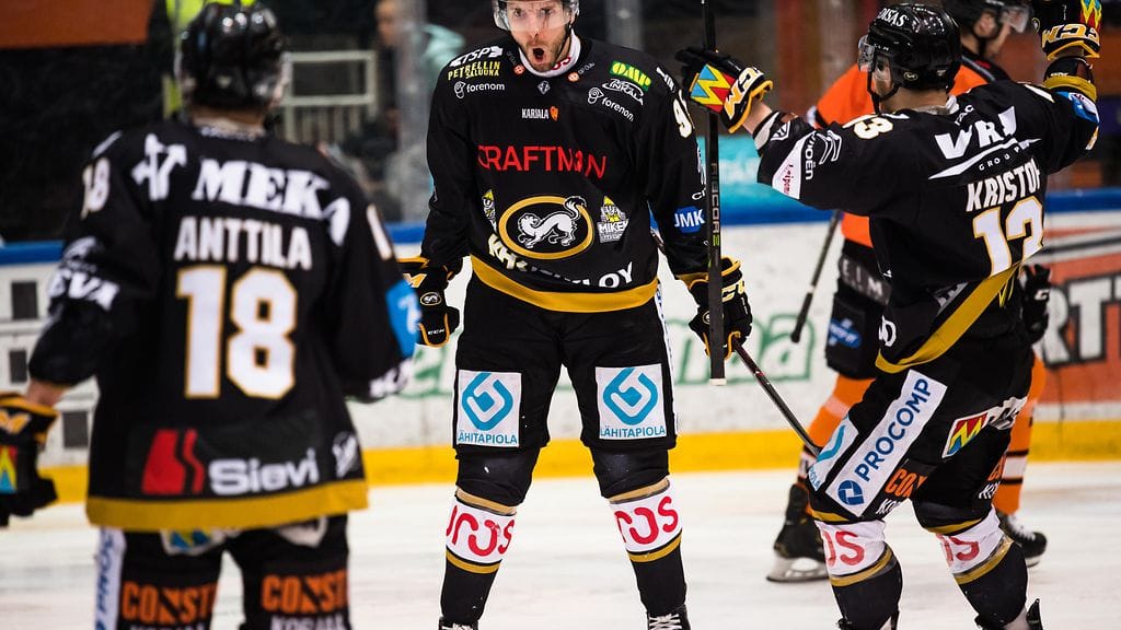 Kärpät juhli Lahdessa. Arkistokuva.