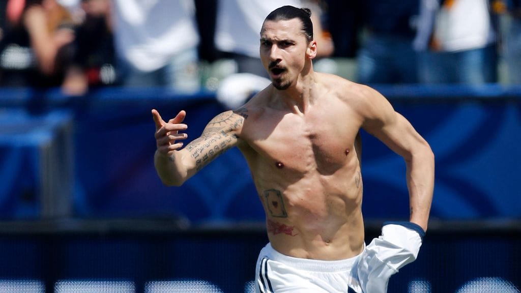 Zlatan Ibrahimovic on kovassa iskussa.