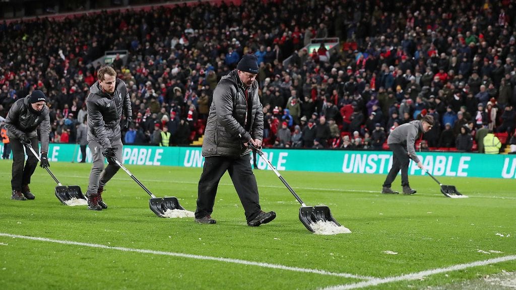 Liverpool lunta kentällä