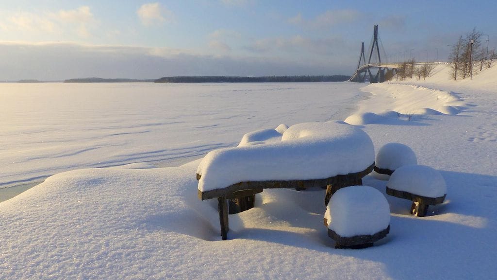 Uutta lunta on jälleen tulossa huomisen ja alkuviikon aikana. Kuva: Matti Hietala