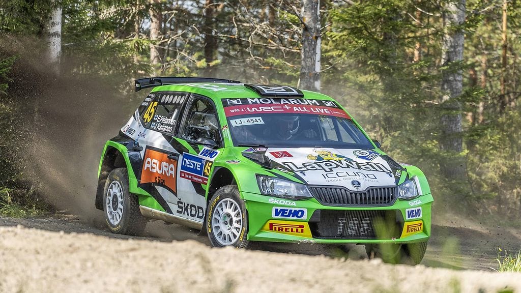 Eerik Pietarinen voitti Suomen MM-rallin WRC2-luokassa.