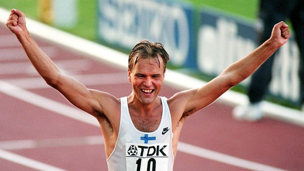 Valentin Kononen voitti yleisurheilun MM-kilpailuissa Göteborgissa vuonna 1995 kultaa 50 kilometrin kävelyssä.