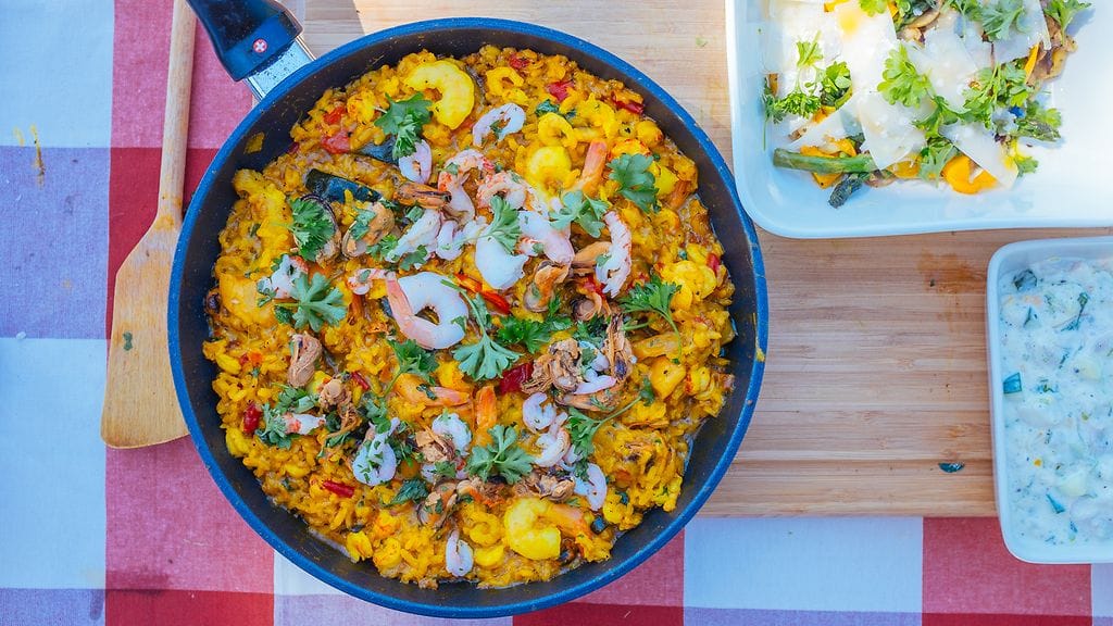 Kaappaus keittiössä jakso 2 Paella