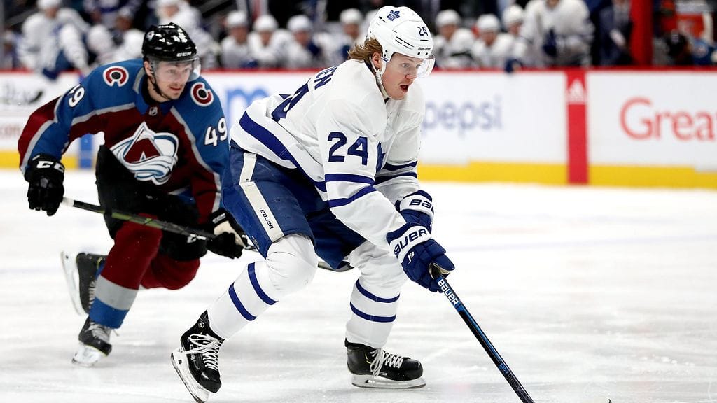 Toronto Maple Leafsin Kasperi Kapanen iski kaksi maalia Colorado Avalanchea vastaan.