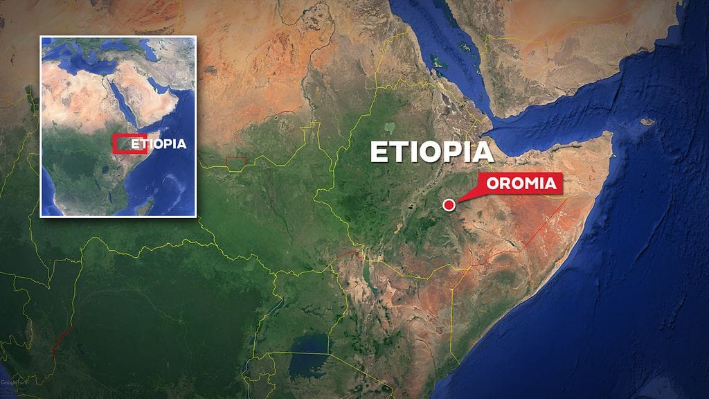 Hyökkäys Oromian alueella tapahtui tiistaina.