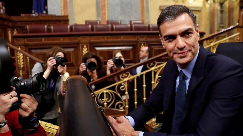Pääministeri Pedro Sanchez.