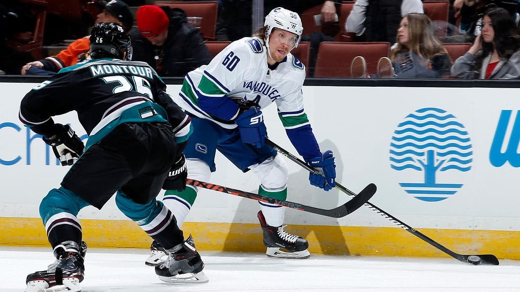 Markus Granlundin edustama Vancouver Canucks hävisi Anaheim Ducksille.