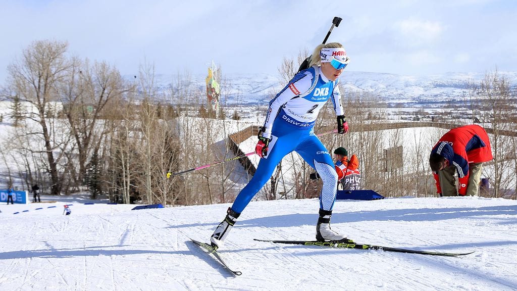Kaisa Mäkäräinen oli kolmas naisten ampumahiihdon takaa-ajokisassa Yhdysvaltojen Salt Lake Cityssä.