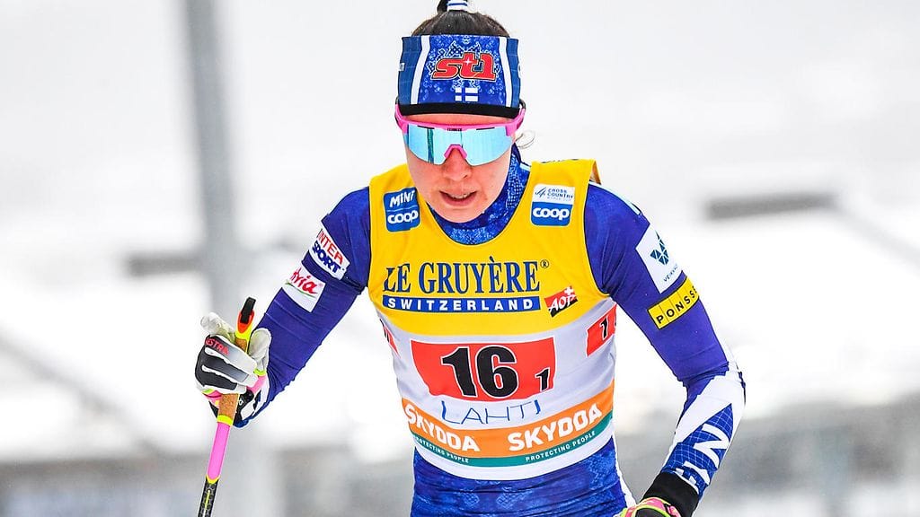 Kerttu Niskanen hiihti voittoon Cognessa.