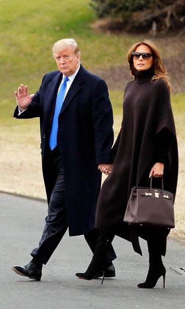 melania trump poncho
