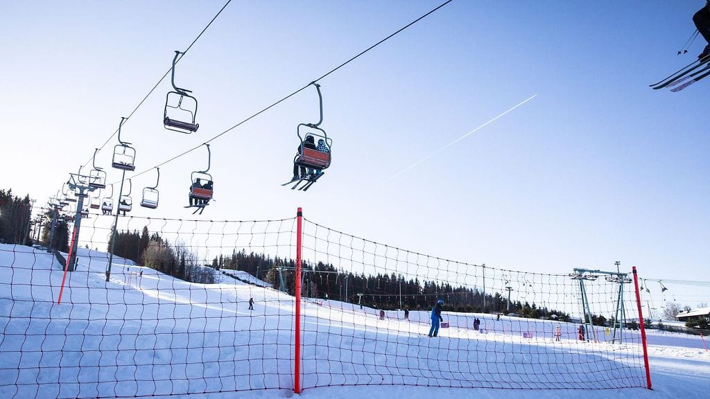 Lasketteluhissejä Himoksella.