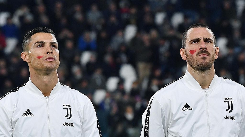 Leonardo Bonucci hämmästelee Cristiano Ronaldon harjoittelumotivaatiota.