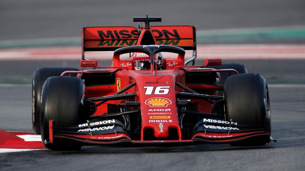 Charles Leclerc vastasi F1-testien tiistain aamupäivän session nopeimmasta ajasta.