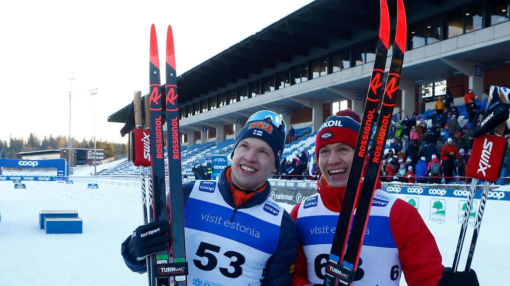Iivo Niskanen ja Aleksandr Bolshunov ottivat myös Otepäässä korkeimmat palkintopallisijat.
