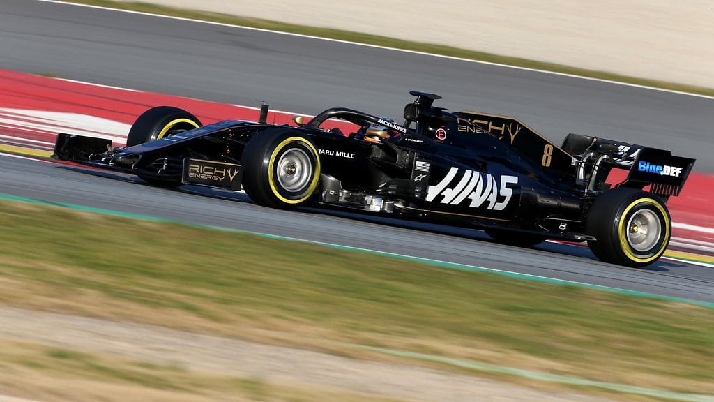 Haas-tallin tuore sponsori oli innoissaan Roman Grosjeanin pitämästa vauhdista testeissä.