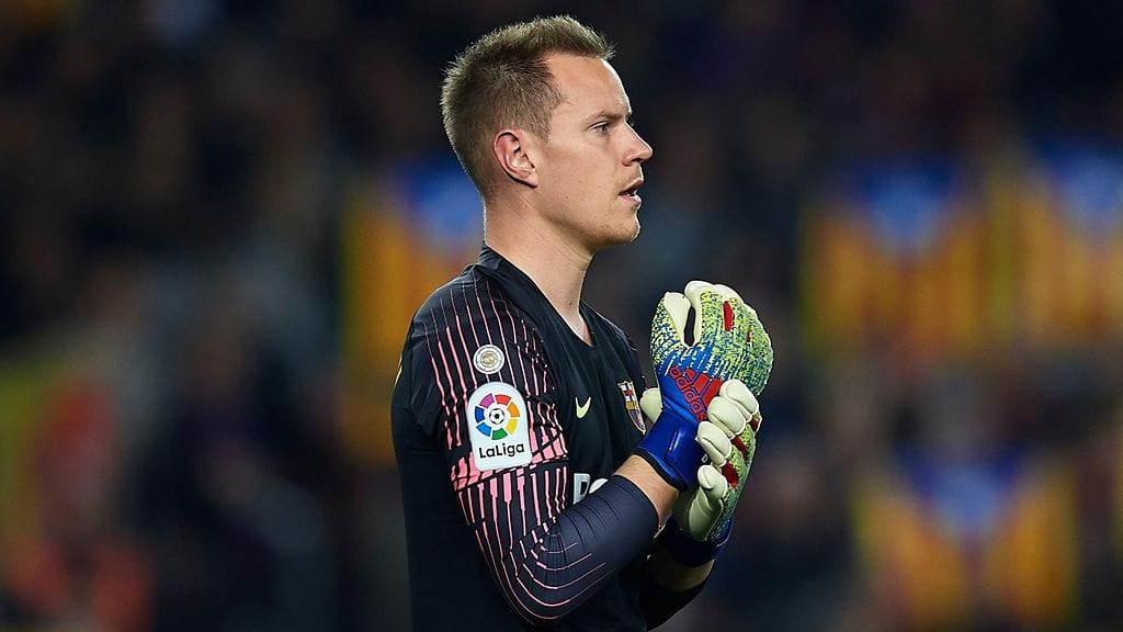 Marc-André ter Stegen piti FC Barcelonan maalin puhtaana Lyonin vieraana.