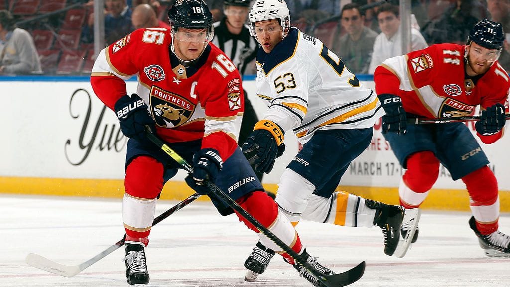 Aleksander Barkov oli jälleen elementissään Buffalo Sabresia vastaan.