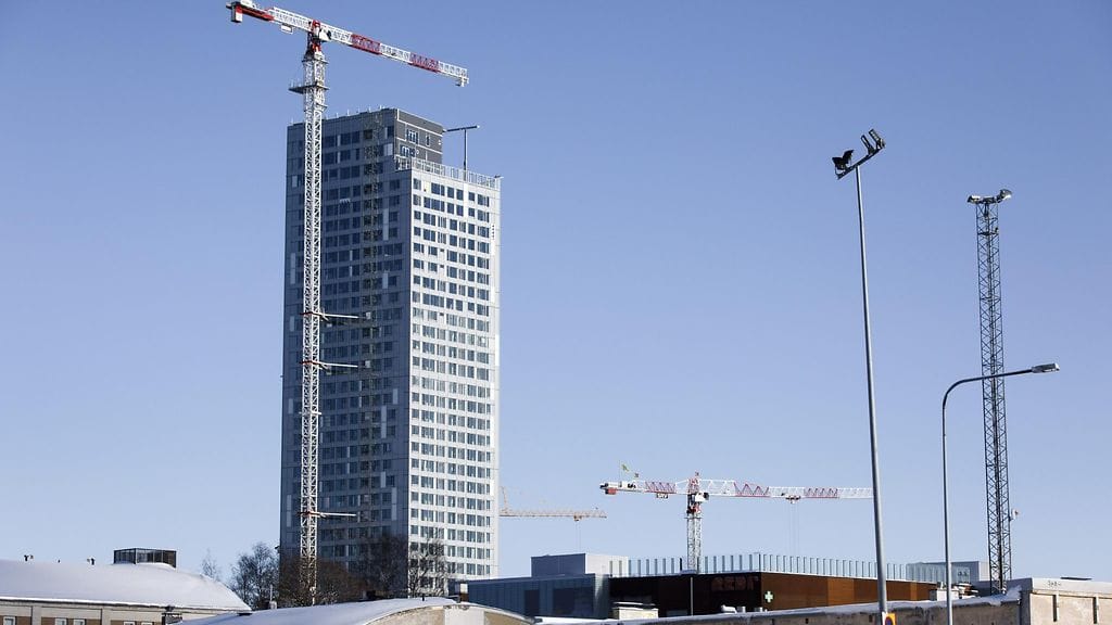 Majakan työmaa helmikuun alkupuolella.