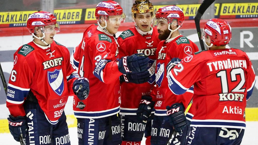 HIFK juhli Porissa. Arkistokuva.