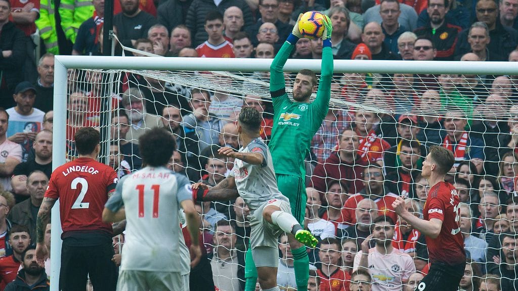 David De Gea torjui 100. nollapelinsä Valioliigassa.