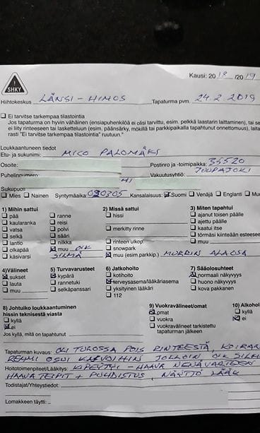 Mico Palomäki tklausunto
