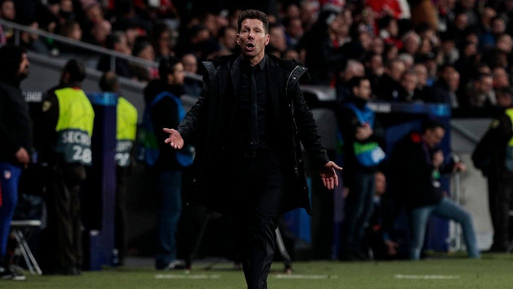 Atletico Madridin päävalmentaja Diego Simeonea uhkaa rangaistus niinsanotusta "cojones" -tuuletuksesta.