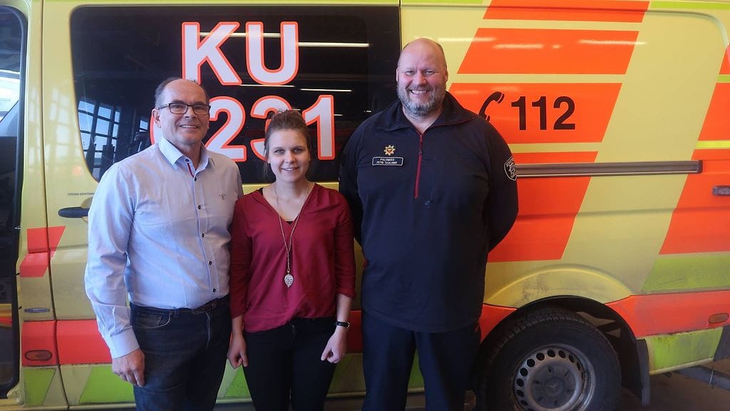 Kuvassa Hannu Turunen, Marjaana Nurmela ja Petri Taalamo.