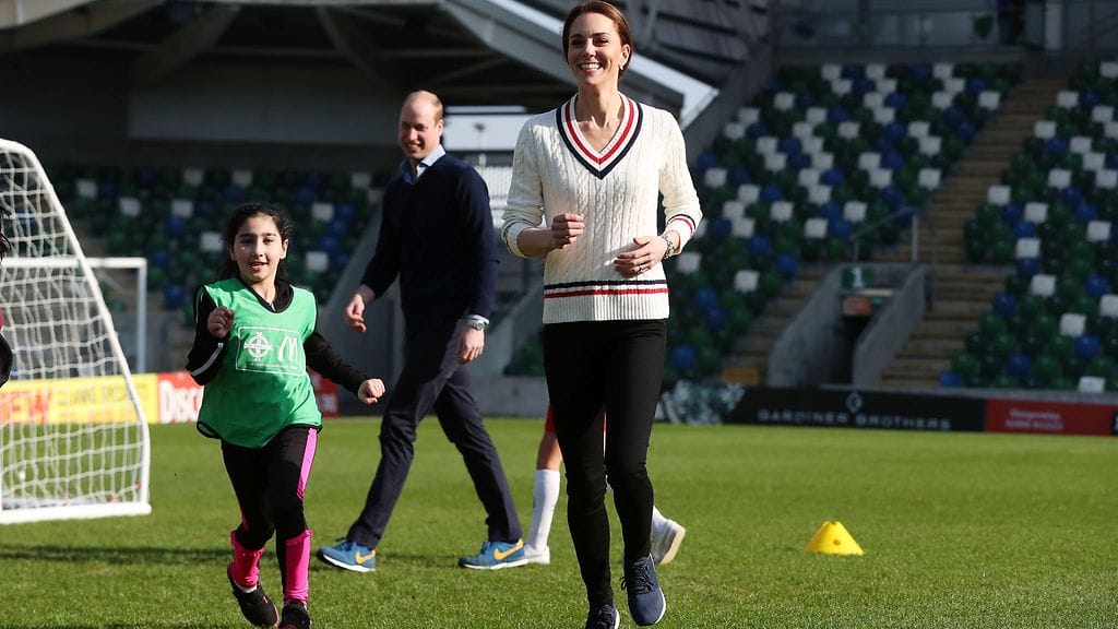 Catherine ja William jalkapallo Belfast 27.2.2019 6