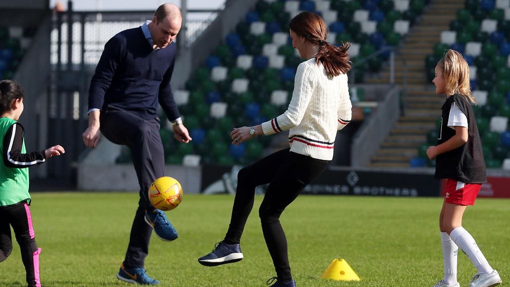 Catherine ja William jalkapallo Belfast 27.2.2019 2