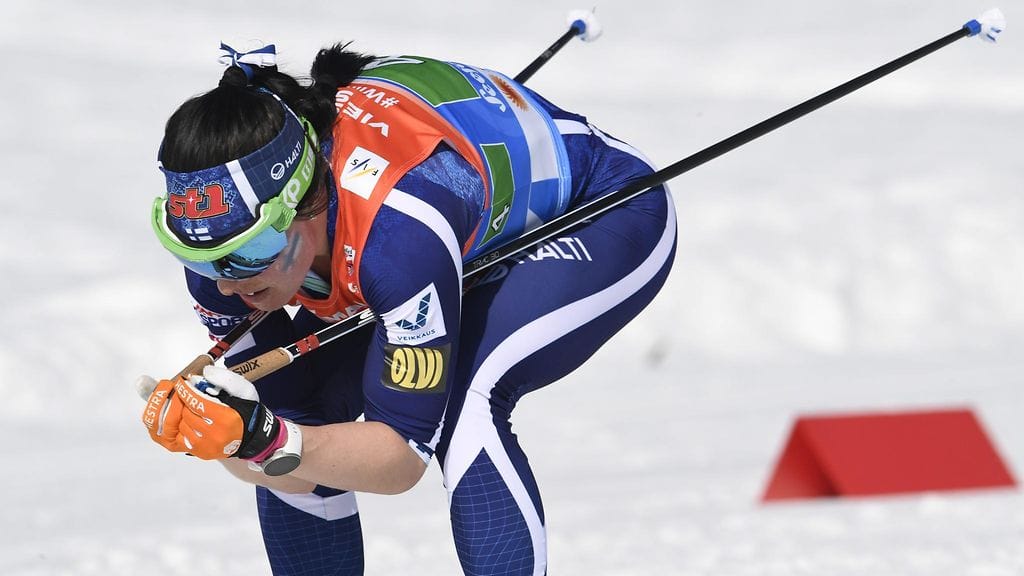 Suomi jäi kärjestä myös Krista Pärmäkosken perinteisen osuudella.