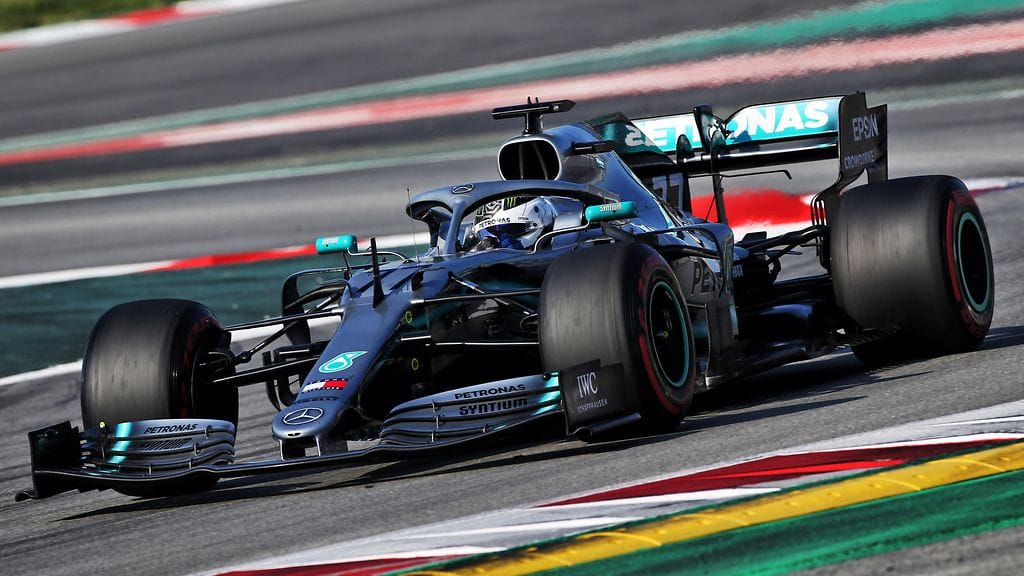 Valtteri Bottas täräytti huippuajan F1-talvitesteissä Espanjan Barcelonassa.