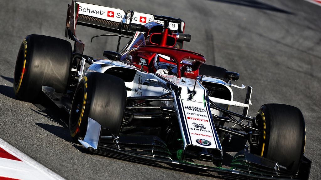 Kimi Räikkönen F1-talvitesteissä Espanjan Barcelonassa.