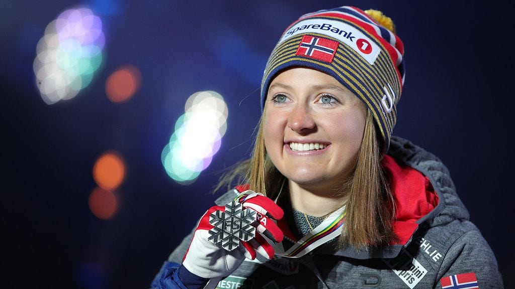 Norjan Ingvild Flugstad Östberg nappasi tiuhaan tahtiin mitaleita Seefeldin MM-kisoissa.